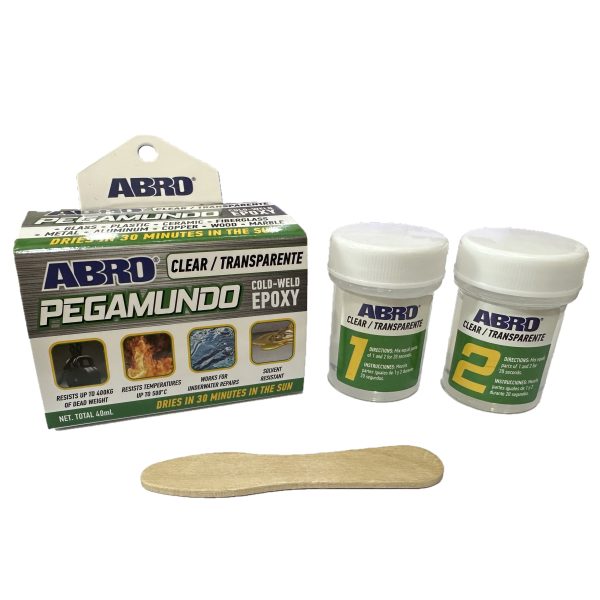 PEGATANQUE EPOXY COLD WELD 32CC CLEAR ABRO